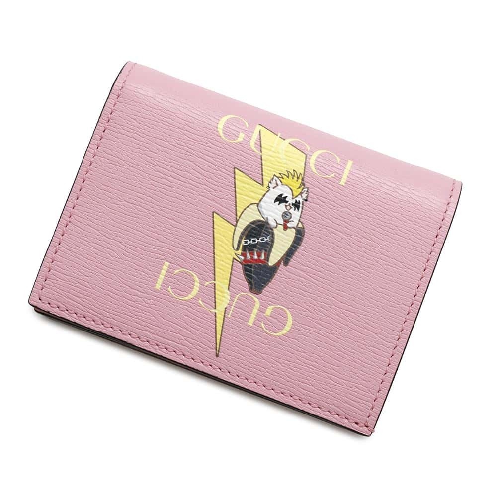 Gucci Bananya Compact Leather Bi fold Wallet